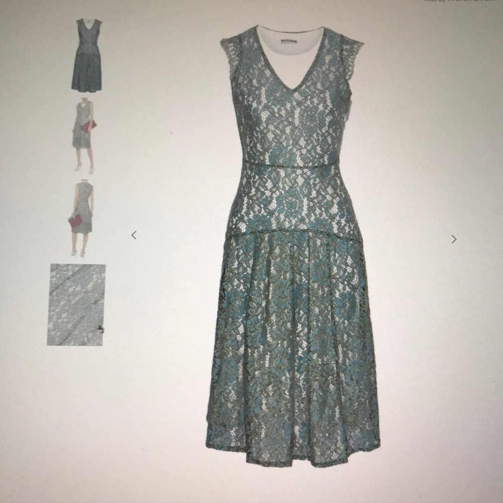 New!! Walter Baker Layered Lace Midi Dress
